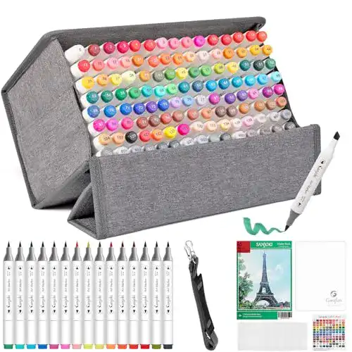Alkoholmarker Sanjoki Art Markers mit 119 Farben und Mixer