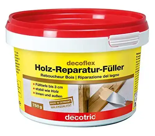 Holzkitt Decotric Decoflex Reparaturspachtel für Holz, Stein und Beton