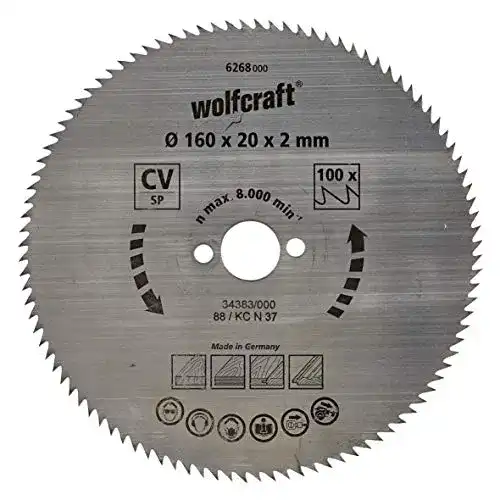 Sägeblatt 165×20 wolfcraft 6268000 für Handkreissäge