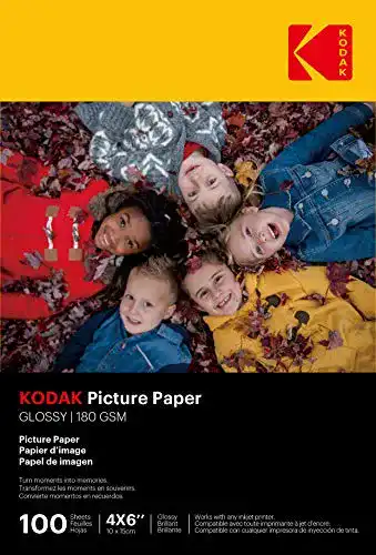 Fotopapier Kodak 9891161, 180 g/m², glänzend, A6 (10 x 15 cm)
