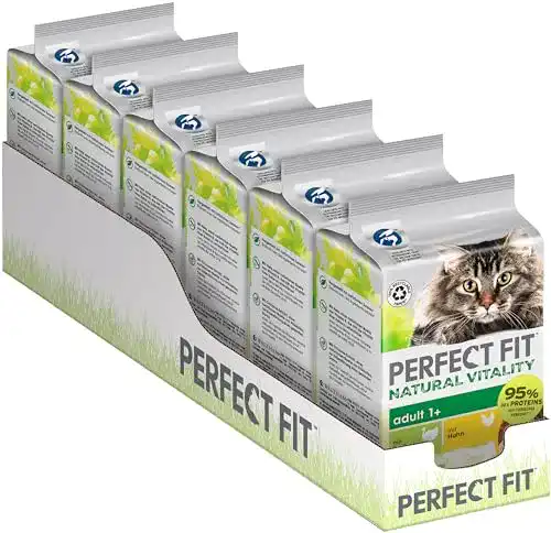 Perfect Fit Adult 1+ Katzenfutter ohne Getreide – 36x50g Portionsbeutel