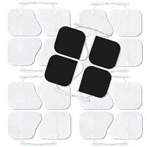 Auvon TENS Elektroden Pads 50x50mm, 20 Stück, latexfrei und wiederverwendbar