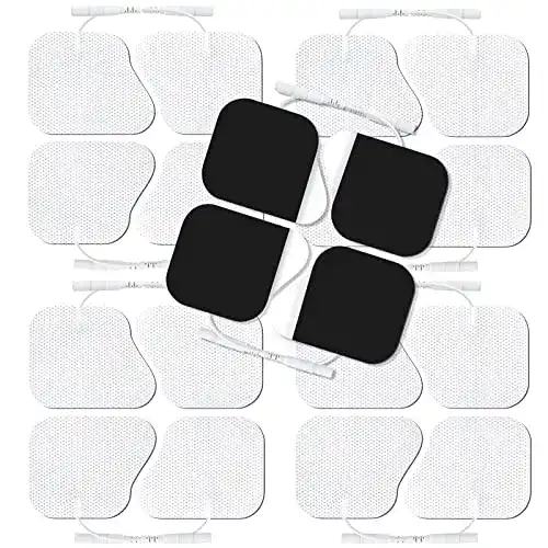 Auvon TENS Elektroden Pads 50x50mm, 20 Stück, latexfrei und wiederverwendbar