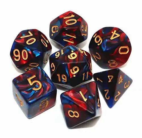 Creebuy polyedrisches DnD-Würfel-Set für Rollenspiele