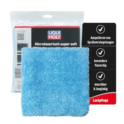 Microfasertuch zur Autopflege von Liqui Moly 40×40 cm, waschbar und langlebig
