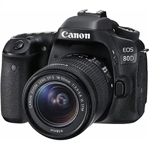 Canon EOS 80D DSLR Digitalkamera mit 24,2 Megapixel APS-C Sensor