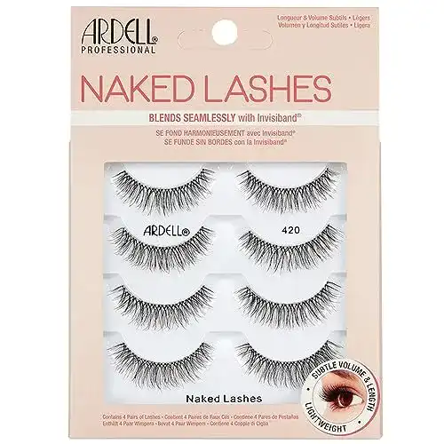 Künstliche Wimpern Ardell Naked Lashes Multipack mit 4 Paaren
