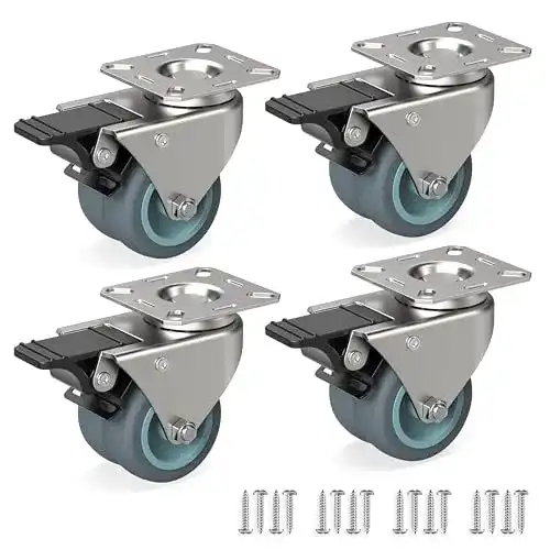 Lenkrollen RAVN HAMAN 4er Set Möbelrollen 50 mm