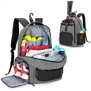 Tennisrucksack Dsleaf für 2 Schläger mit separatem Schuhfach