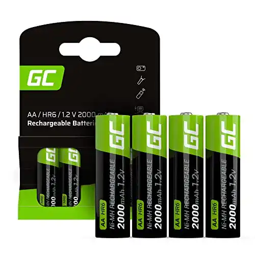 Green Cell AA-Akku 2000 mAh 1.2V 4 Stück wiederaufladbare Batterien