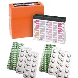 Pooltester Harren24 Testkit Set mit 60 Testtabletten für Wassertests