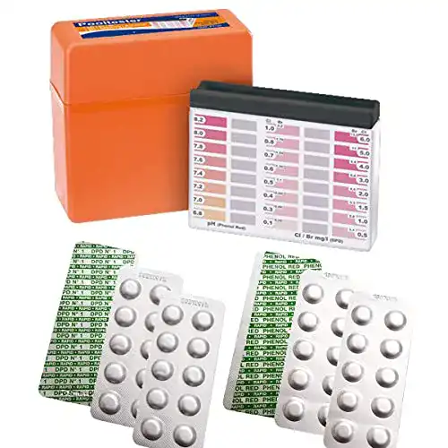Pooltester Harren24 Testkit Set mit 60 Testtabletten für Wassertests