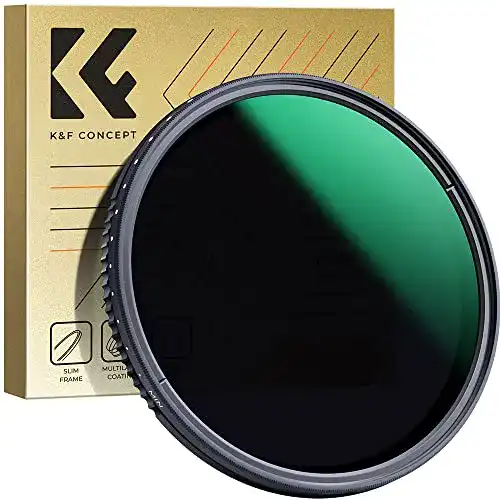 Variabler ND-Filter K&F Concept Nano-D Serie 82mm für Fotografie