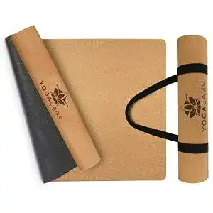 Yogamatte Kork Yogalabs Premium 2in1 Yoga-Matte aus Kork und Naturkautschuk