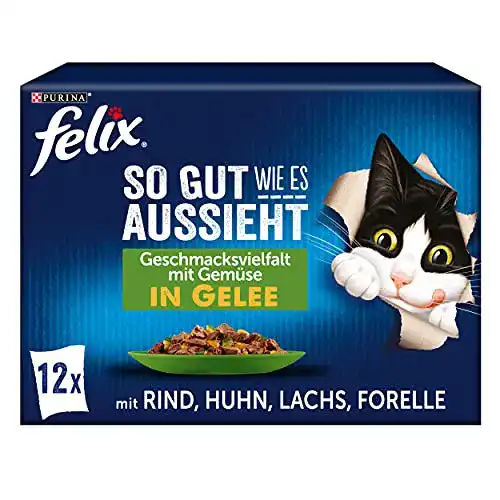 Katzennassfutter Felix in Gelee-Variationen für Katzen