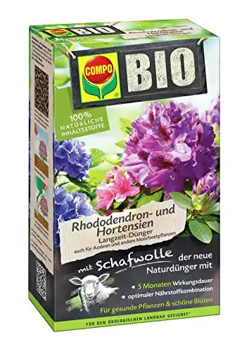 Compo BIO Rhododendron- und Hortensiendünger für Moorbeetpflanzen
