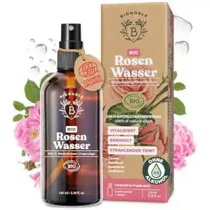 Rosenwasser Bionoble Bio 100ml – Hydrolat aus Damaszener-Rosen