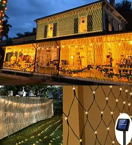 Lichternetz TIYUPA mit 200 LEDs in 3 x 2 Metern für Innen und Außen