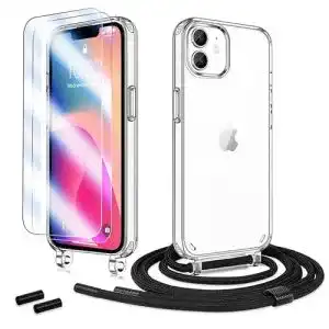 Handykette für iPhone 11 mit Band und Schutzfolie – Anshow