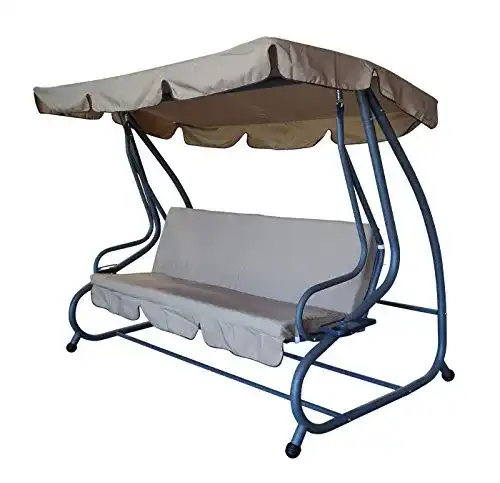 Hollywoodschaukel mit Liegefunktion Degamo – 4-Sitzer Miami 228 cm