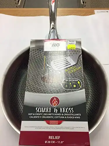Elo Edelstahlpfanne Relief Scharf & Kross 28 cm