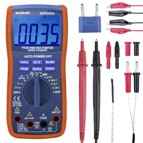 Strommessgerät Kuman Digital Multimeter True RMS6000