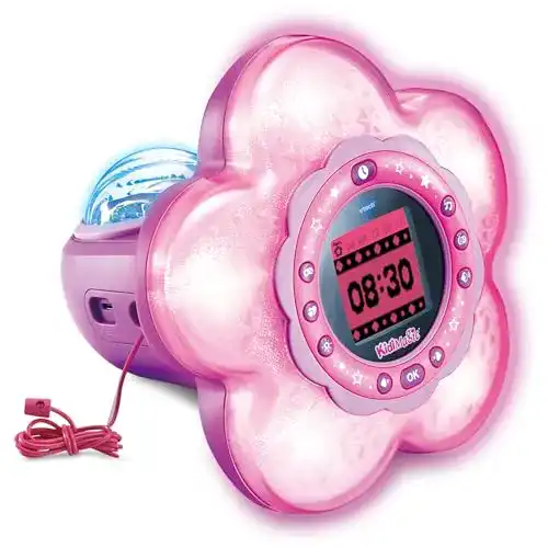 Vtech Kidimagic Galaxy Light Kinderuhr mit Stimmungslicht und Wecker