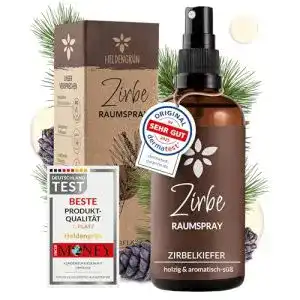 Zirbenspray Alpenzirbe mit echtem Zirbenöl für natürlichen Tannenduft