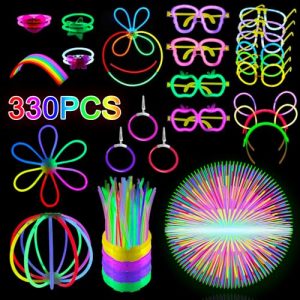 Knicklichter Set mit 330 Stück – Neon Leuchtstäbe für Partys und Festivals