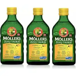 Möller’s Lebertran Omega-3 mit Zitronengeschmack, Flüssigkeit (250ml)