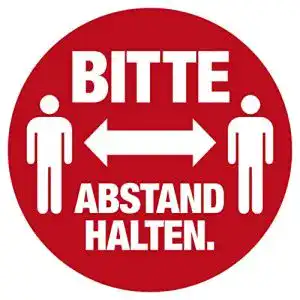 Abstand halten Aufkleber HERMA 12921 Hinweis Aufkleber