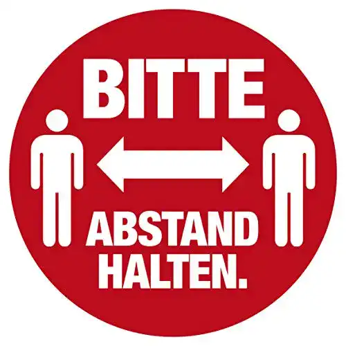 Abstand halten Aufkleber HERMA 12921 Hinweis Aufkleber
