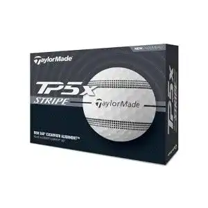Taylormade Golfbälle TM25 TP5x Stripe GLB, Weiß