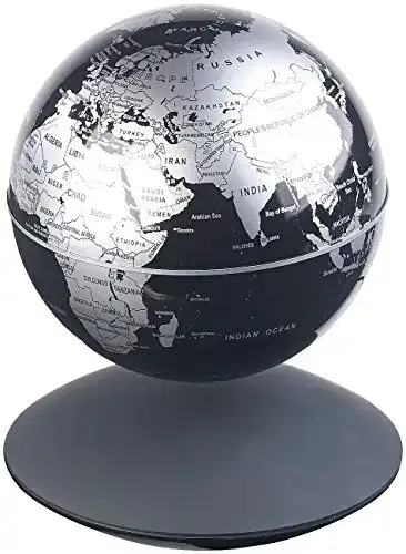 Schwebender Globus mit Magnet-Schwebebasis und LED-Beleuchtung
