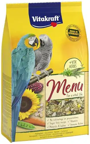 Papageienfutter Vitakraft Menü mit Nüssen und Gemüse 3kg
