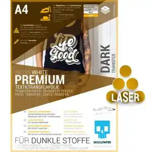 Transferpapier Skullpaper für dunkle Stoffe
