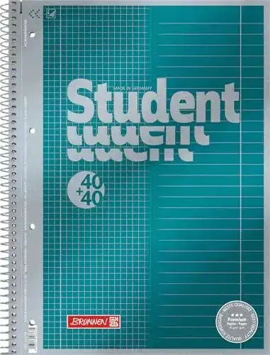 Collegeblock Brunnen 1067174 Notizblock Student Premium Duo
