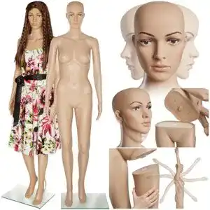 Schaufensterpuppe Tectake – drehbare und bewegliche Mannequins