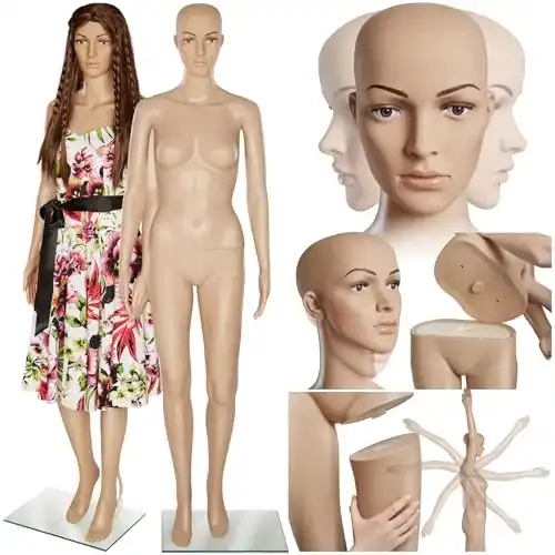 Schaufensterpuppe Tectake – drehbare und bewegliche Mannequins
