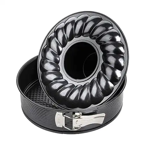 Springform Zenker mit Flach- und Rohrboden 28 cm schwarz