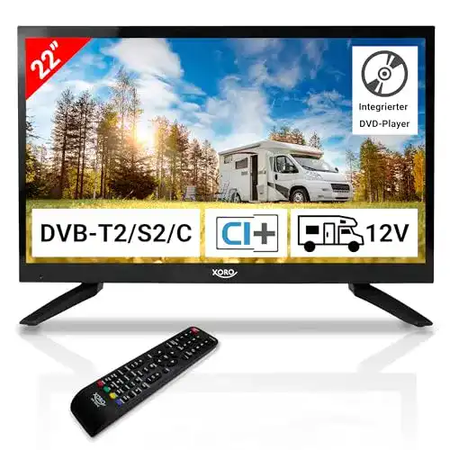 Xoro 21.5 Zoll LCD Fernseher HTC 2249 mit Triple Tuner und DVD Player