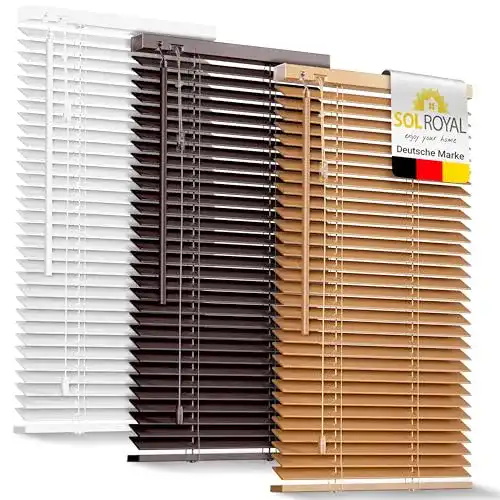 Jalousien Sol Royal Holzjalousie SolDecor JH3 in Eichenoptik 80×130 cm