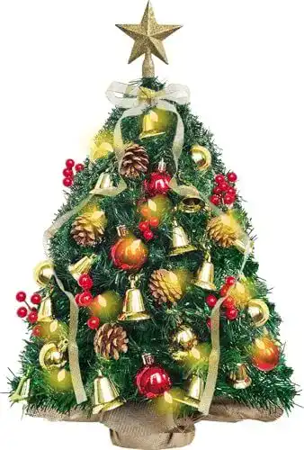 Mini Weihnachtsbaum Kogxscej – Künstlicher Tischbaum mit 40 cm