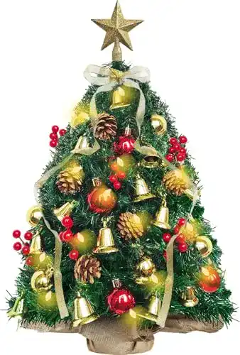 Mini Weihnachtsbaum Kogxscej – Künstlicher Tischbaum mit 40 cm