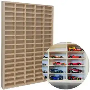 Setzkasten Kruzzel Autogarage Regal aus Holz für Spielzeugautos