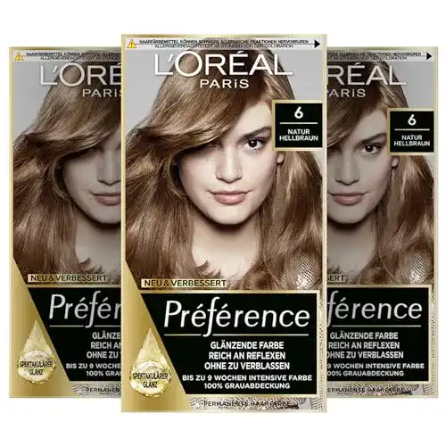 Haarfarbe hellbraun von L’Oréal Paris – Permanente Coloration und Pflege
