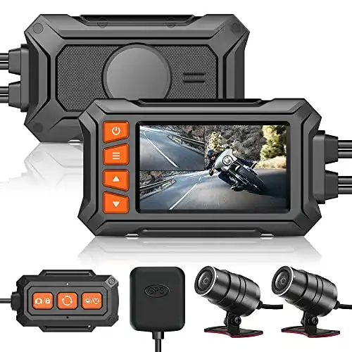 Dashcam Motorrad IXROAD 2K Dual Kamera mit WiFi, GPS und Nachtsicht