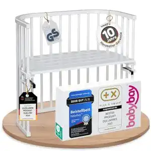 Beistellbett babybay Original aus Buchenholz mit Höhenverstellung