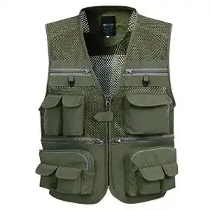 Anglerweste KEFITEVD Herren Outdoor Weste für Angeln und Outdoor-Aktivitäten