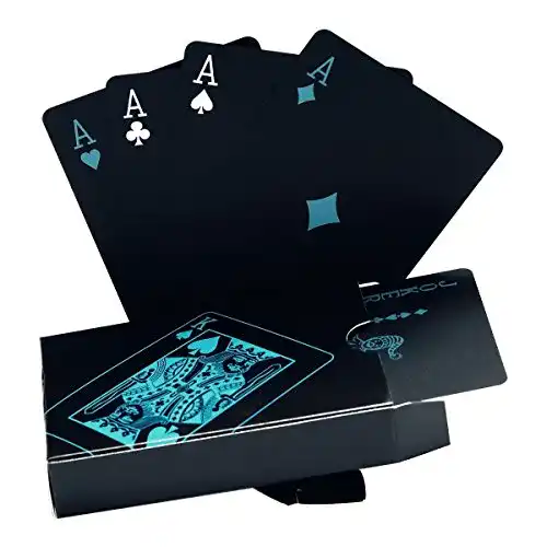 Pokerkarten Hongyantech schwarze Spielkarten für verschiedene Spiele